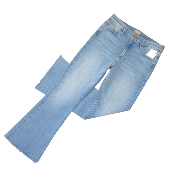 NWT Mother The Weekender Fray in California Cruiser Stretch Flare Jeans 33 - Picture 1 of 11